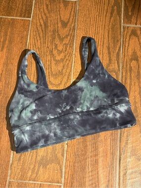 lululemon athletica Black & Green Tie-Dye Sports Bra